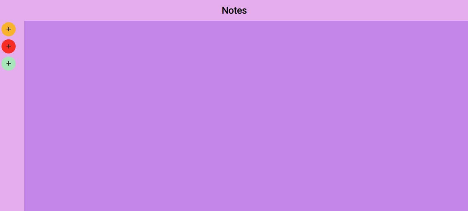 Notes app